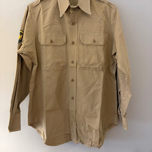 vintage us army khaki shirt - Picture 2 of 12